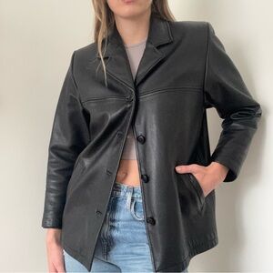 DANIER Black Leather Jacket